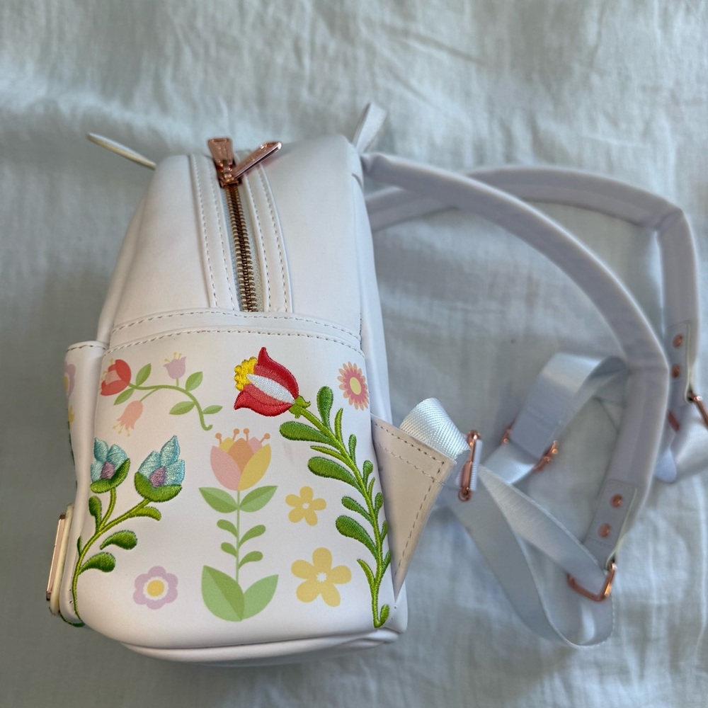 Loungefly Disney Winnie the Pooh Cosplay Folk Floral Mini Backpack - Picture 5 of 12